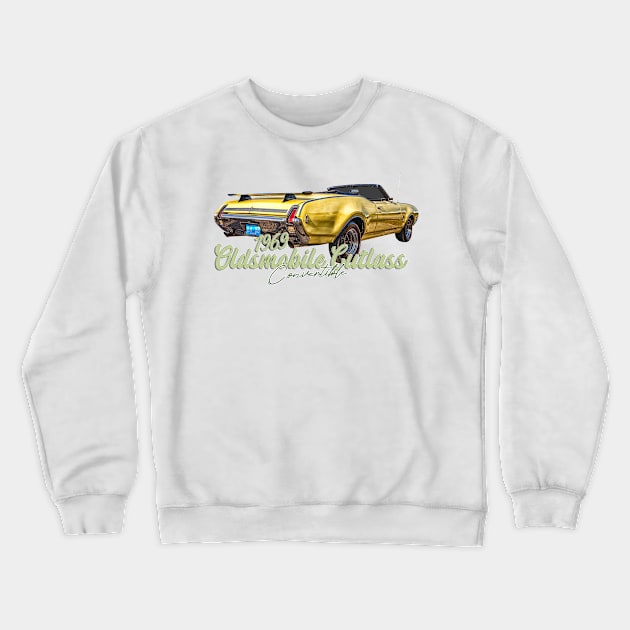 1969 Oldsmobile Cutlass Convertible Crewneck Sweatshirt by Gestalt Imagery